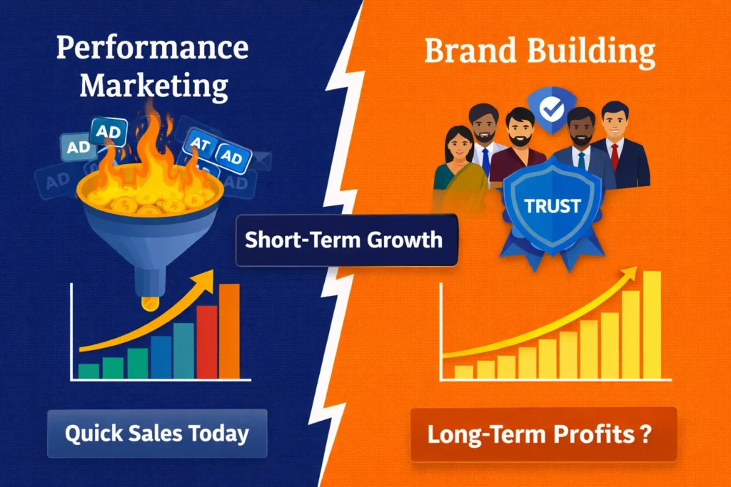 search intent: brand vs performance marketing India