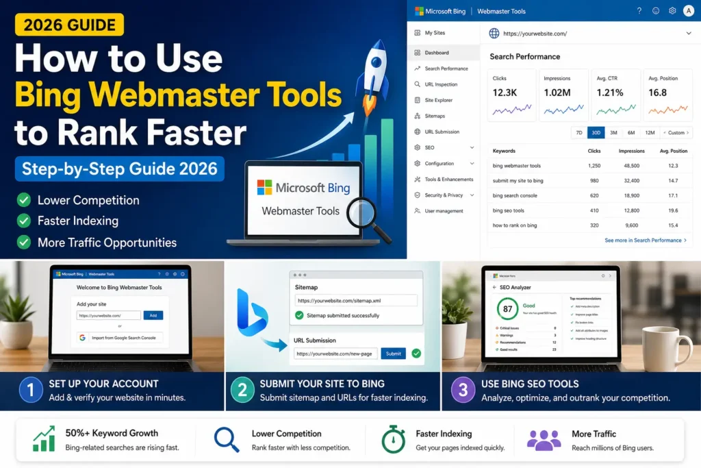 How to use Bing Webmaster Tools to rank faster with SEO analyzer, keyword research, and backlink tools